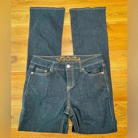 Wax Jean LA Denim | Navy Flare | Light Weight Sz 9 - Picture 1 of 2